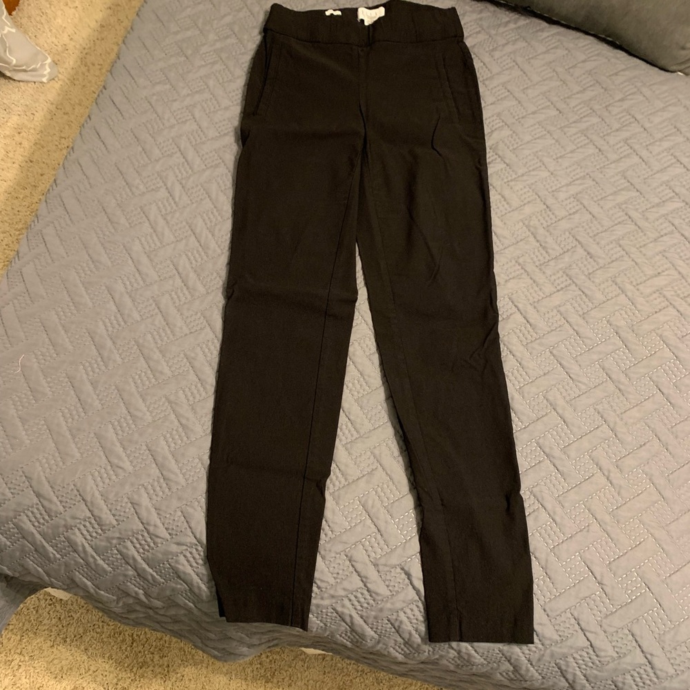 Womens black skinny dress slacks